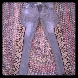 Free people girlfriend embroidered jeans